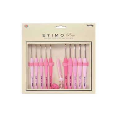 Tulip - Etimo - Set  10 Aiguilles Crochet  Premiun Etimo Rose