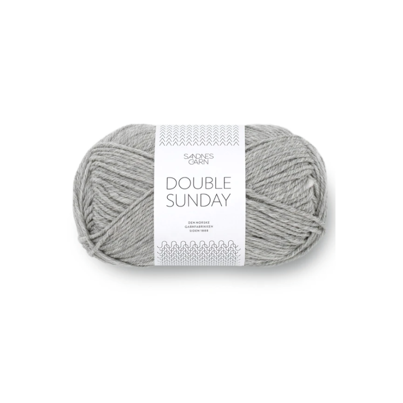 Sandnes Garn Double Sunday 1042 Heathered Grey