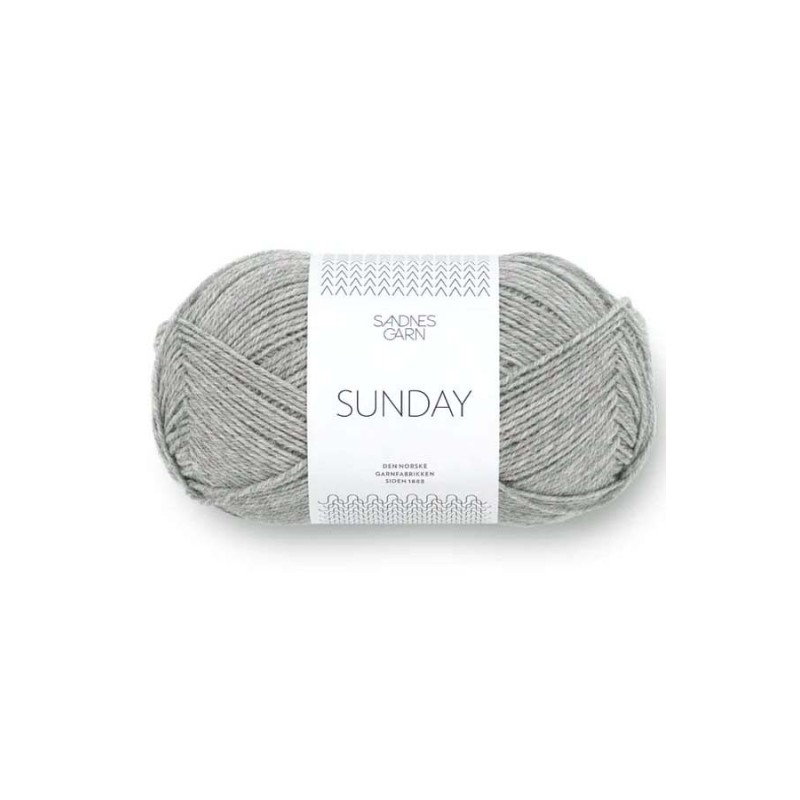 Sandnes Garn Sunday 1042 Heathered Grey