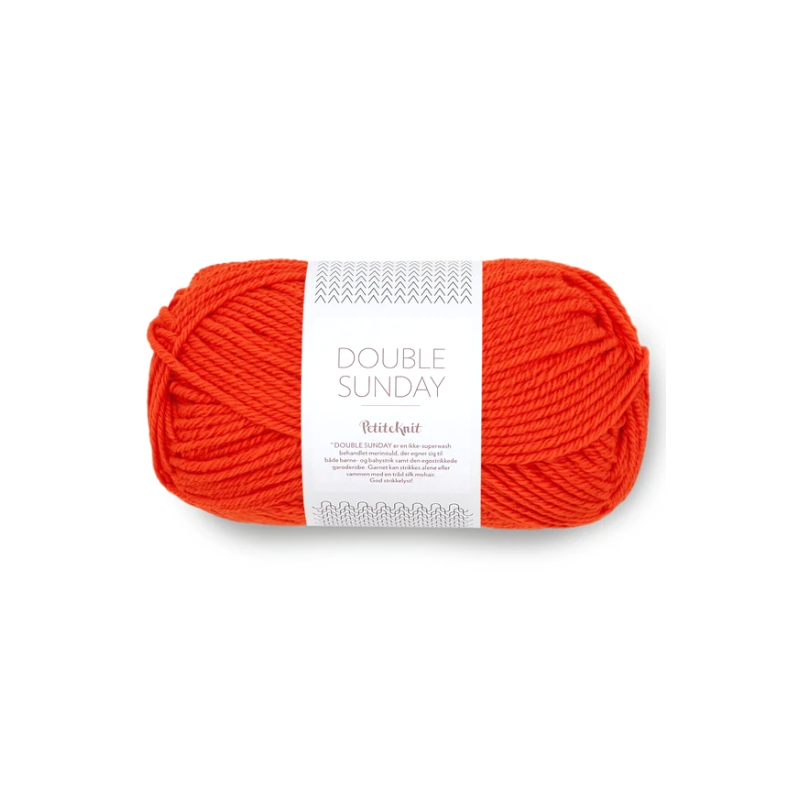 Sandnes Garn Double Sunday - 3819 Spicy Orange Petite Knit