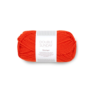 Sandnes Garn Double Sunday - 3819 Spicy Orange Petite Knit