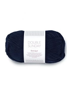 Sandnes Garn Double Sunday - 5581 Deep Navy PPetite Knit