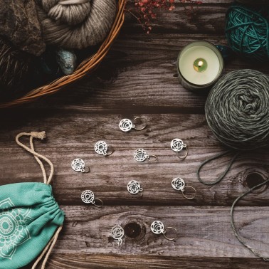 Knit Pro - Marcapuntos variados de Mindful Collection *Chakra