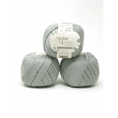 Anchor Organic Cotton - Stormy Cloud 398 gris