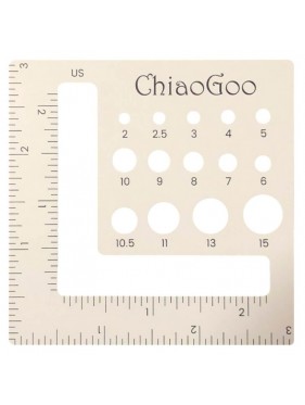 Chiaogoo - Medidor de agujas 14 cms rectangular