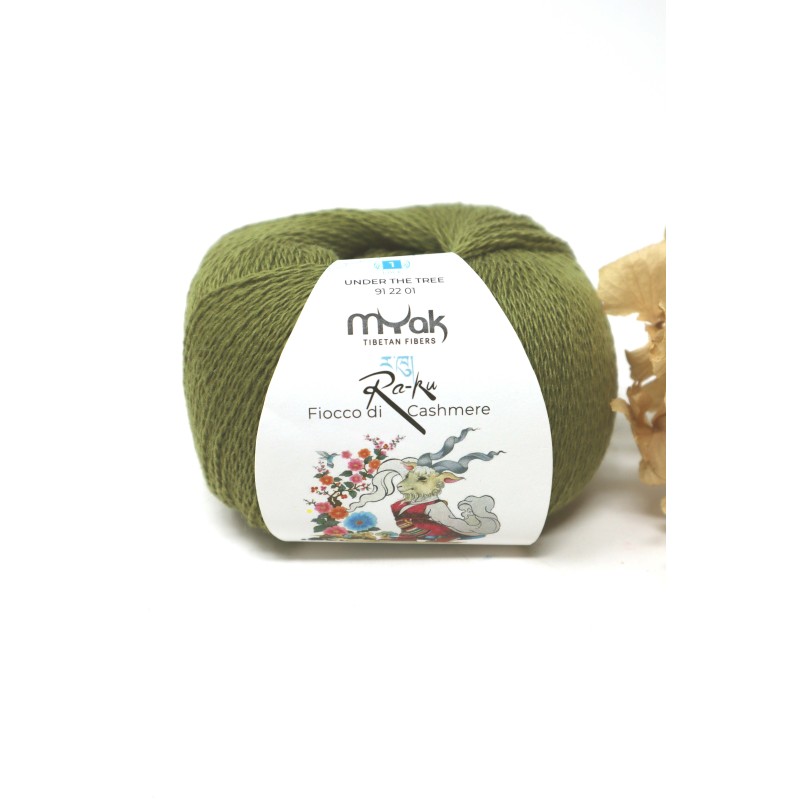 mYak - Ra-Ku Fiocco Di Tibetan Cashmere Lace - Under the Tree
