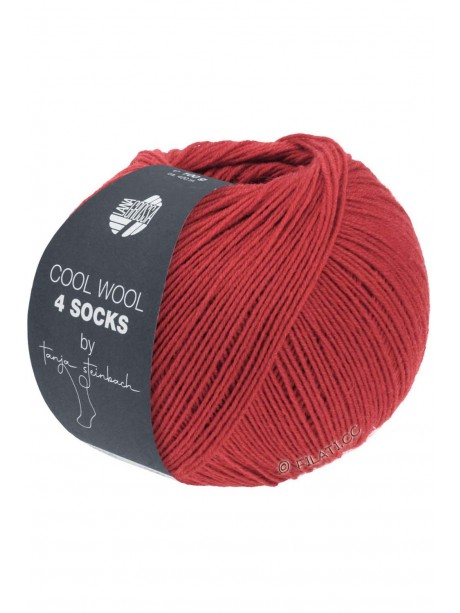 Cool Wool 4 Socks - 7715 Dark Red