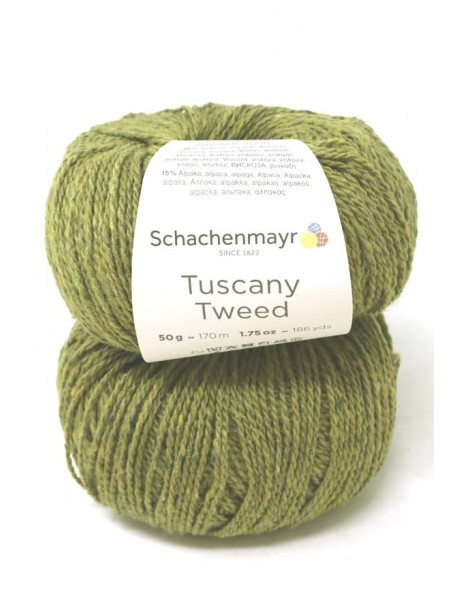 Schachenmayr Tuscany Tweed 072 Green Mustard