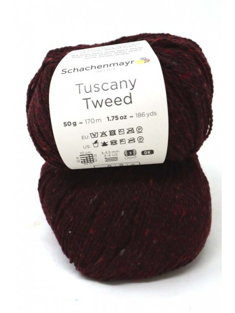 Schachenmayr Tuscany Tweed 033 Burgundy