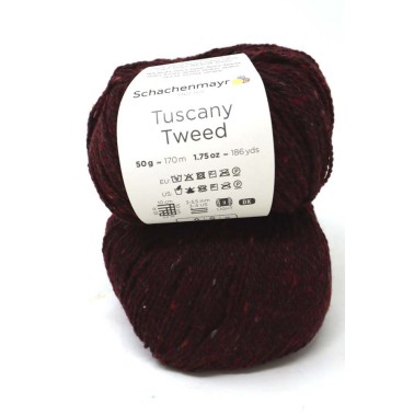 Schachenmayr Tuscany Tweed 033 Burgundy