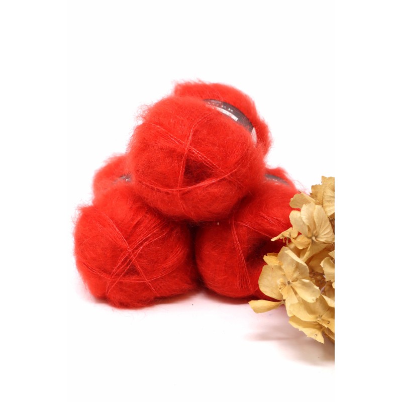 Isager Silk Mohair - 65 Pepper Red