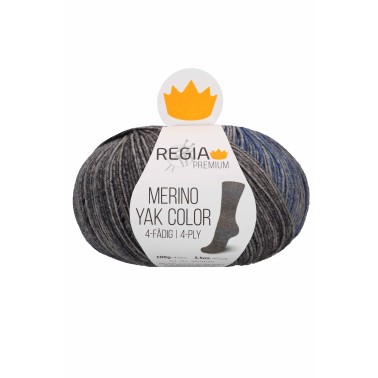 Regia - Merino Yak Premium Color 8516 Stormy Sky