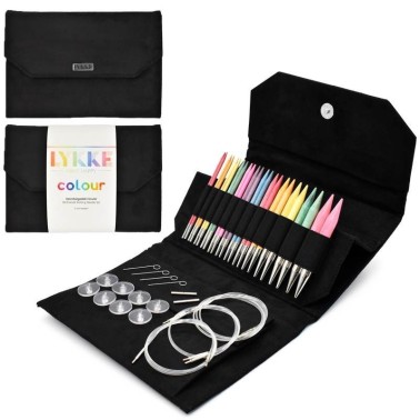 LYKKE - KIT Rainbow Agujas Circulares Intercambiables en 3.5" (7 cms) o 5" (12 cms)