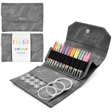 LYKKE - KIT RAINBOW INTERCHANGEABLE CIRCULAR NEEDLES IN 3.5" (7 cms) OR 5" (12 cms)