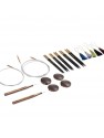 Lantern Moon - Set Heritage - Intechangeable Ebony Knitting Needles 5" 12 cms