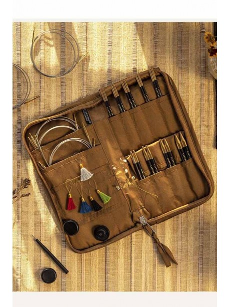 Lantern Moon - Set Ancestry - Intechangeable Ebony Knitting Needles 5" 12 cms