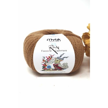 mYak - Ra-Ku Fiocco Di Tibetan Cashmere Lace - Pumking Pie