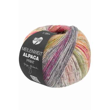 Lana Grossa Sock Meilenweit 100G Alpaca Print - 2106