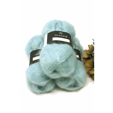Isager Silk Mohair - 66 water green