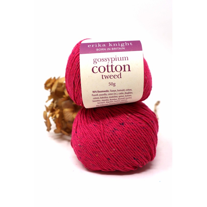 Gossypium Cotton Tweed - 13 Fucsia