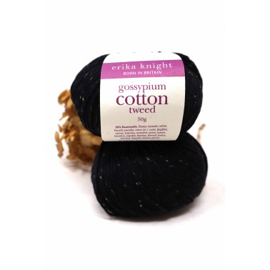 Gossypium Cotton Tweed - 19 Black