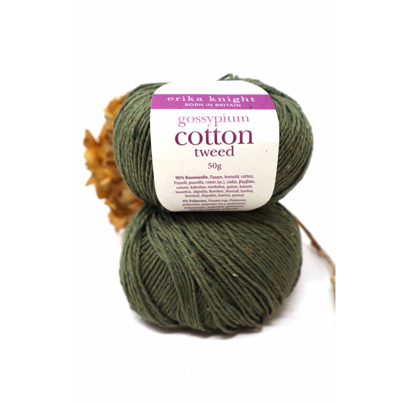 Gossypium Cotton Tweed - 06 Kaki