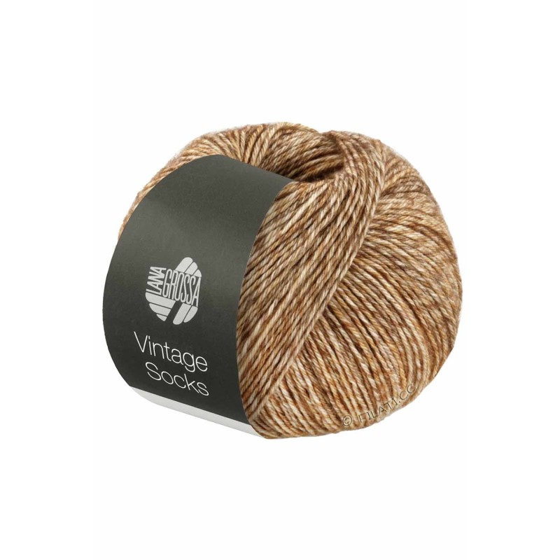 Lana Grossa Vintage Socks - 1007 Light Brown