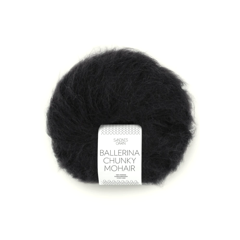 Sandnes Garn Ballerina Chunky Mohair 1099 Black