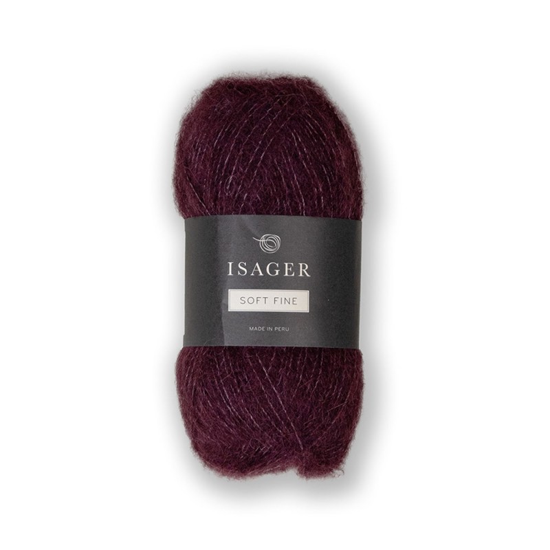 Isager Soft Fine 36 Wine