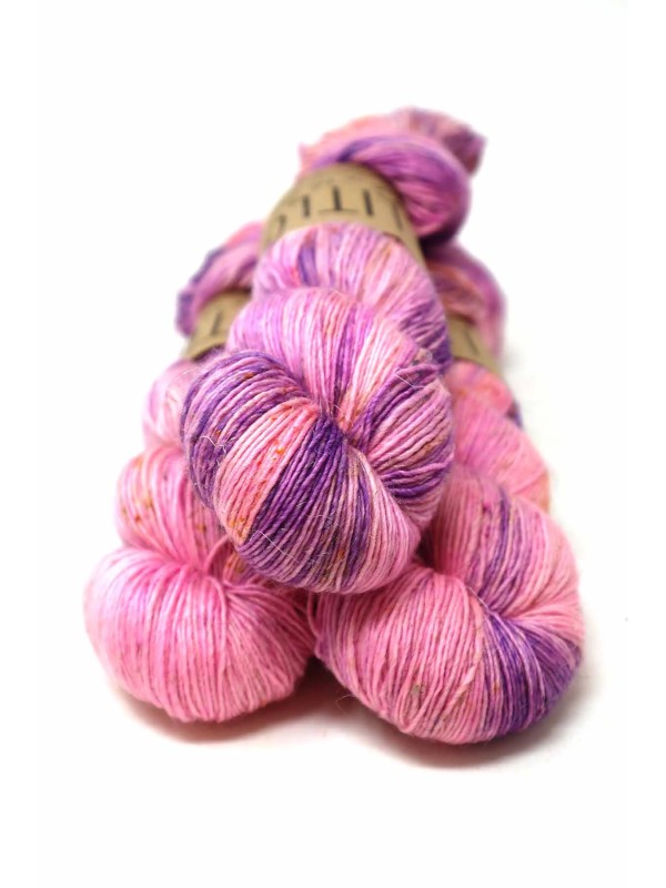 LITLG Linen Merino Singles Fizz fingering melange de merino et line
