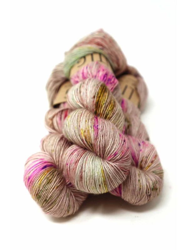 LITLG Singles Beachflower 100% laine fingering Superwash Merino premium , 1 single ply