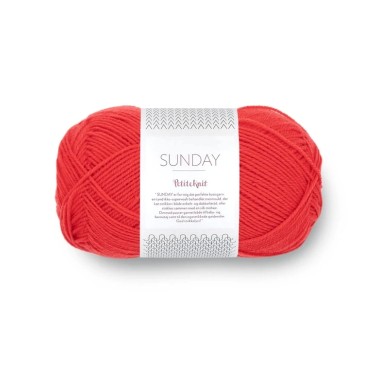 Sandnes Garn Sunday 4008 Poppy Petite Knit