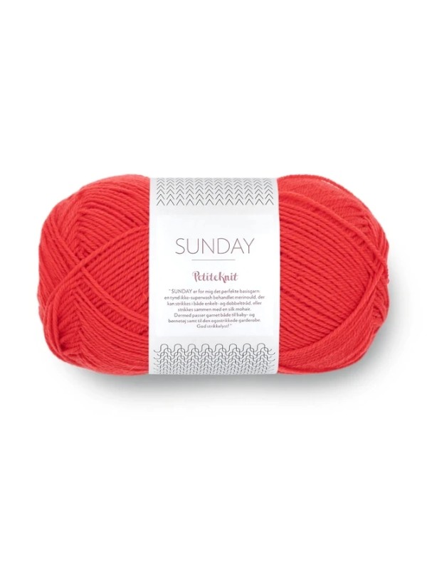 Sandnes Garn Sunday 4008 Poppy Petite Knit