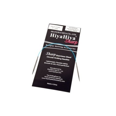 Hiya Hiya -  Sharp AIguilles Circulaires Acier Inoxidable Fixe
