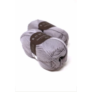 Rowan Summerlite 4 Ply 457 Grey algodón de Giza suave y mate grosor fingering