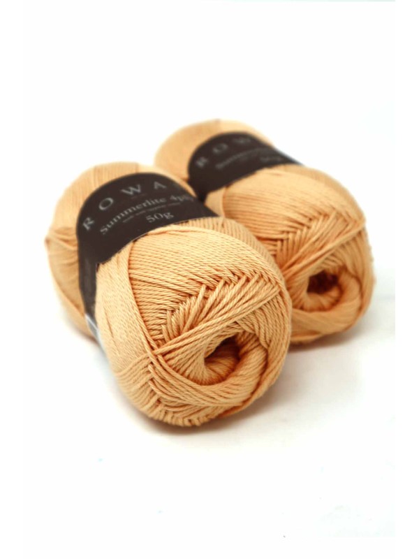 Rowan Summerlite 4 Ply 459 Peachy algodón de Giza suave y mate grosor fingering