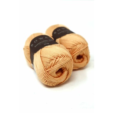 Rowan Summerlite 4 Ply 459 Peachy algodón de Giza suave y mate grosor fingering