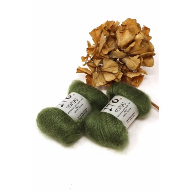 Ito Sensai Green 702 Couleurs vibrantes de mohair et soié