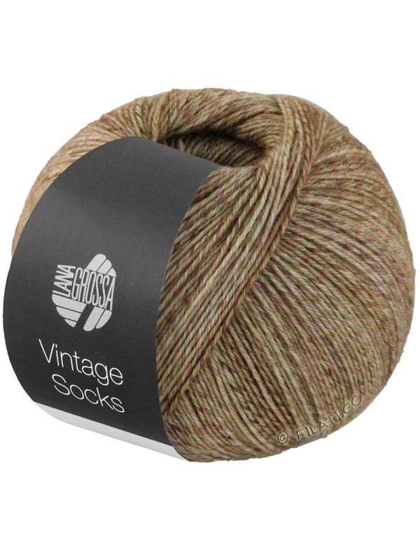 Lana Grossa Vintage Socks 1013 Kaki Brown