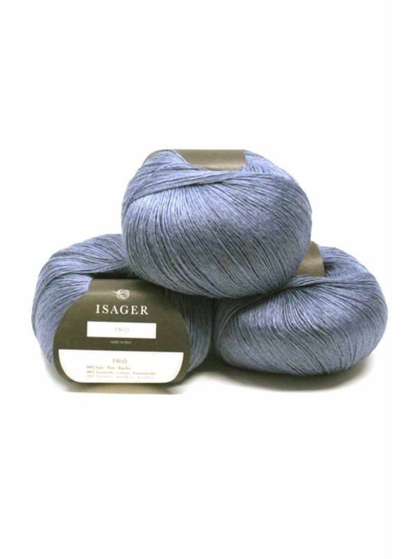 Isager Trio Sky hilo lace mezcla de lino, bambú y algodón