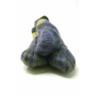 LITLG Mohair Silk Lace Blue Silver
