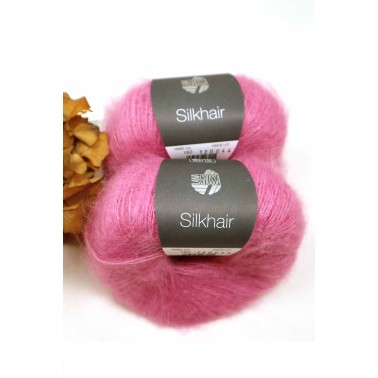 Lana Grossa Silkhair 162 Vibrant Rose