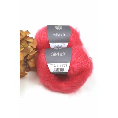 Lana Grossa Silkhair 198 Raspberry pink
