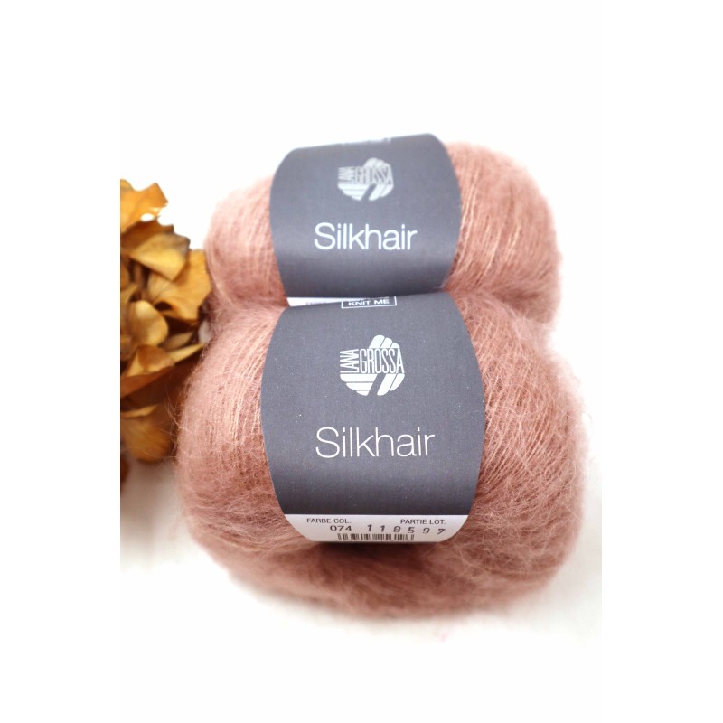 Lana Grossa Silkhair 074 Dusty Brown Pink