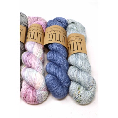 Litlg Singles Set Rivers 6 skeins 100% yarn fingering Superwash Merino premium , 1 single ply 