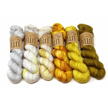 Litlg Singles Set Gold Gray  6 skeins
