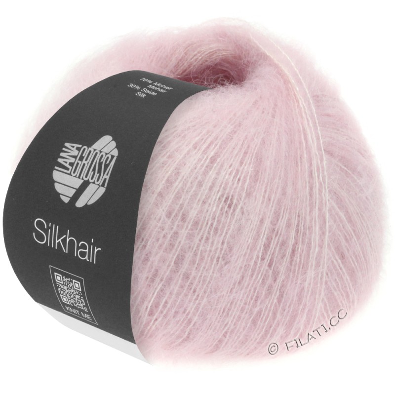 Lana Grossa Silkhair 150 Pastel Lila mohair fino muy suave