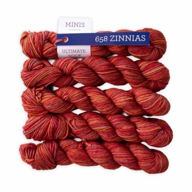 Ultimate Sock Zinnias 658 Mini Skein