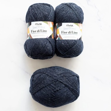 mYak Flor di Lino Baltic Sea Limited Edition fil Fingering avec la elegance du lin italien