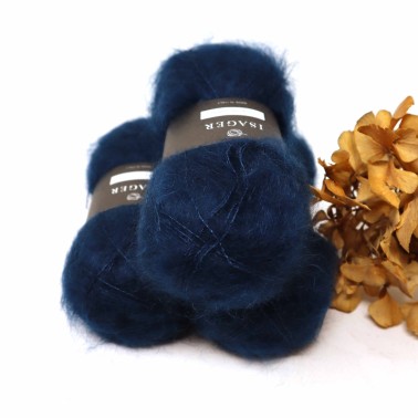 Isager Silk Mohair 101 Petrol blue